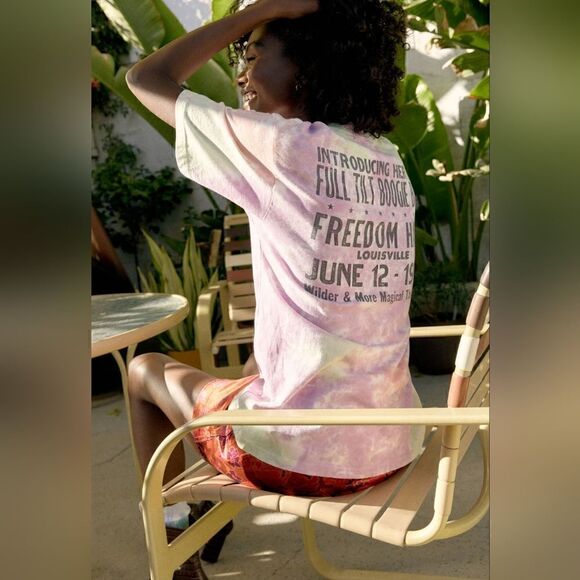 Daydreamer LA Janis Joplin Freedom Hall Tie Dye Weekend Tee Size Extra Small NWT - Picture 3 of 9